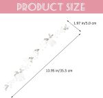 Bridal Wedding Crystal Hair Vine, Silver Wedding Headpieces Rhinestones Hair Comb Flower Bridal Hair Accessories for Women Girls