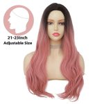 Gradient Pink Long Wavy Wig