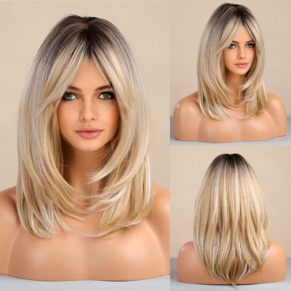 Women's Layered Long Golden Wig