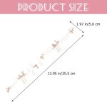 Bridal Wedding Crystal Hair Vine, Rose Gold Wedding Headpieces Rhinestones Hair Comb Flower Bridal Hair Accessories for Women Girls