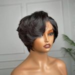 Lace closed pixie cut wig