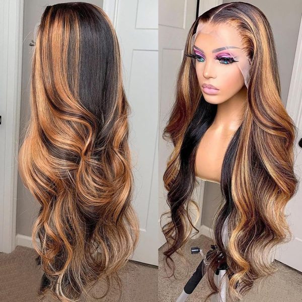 Gradient Honey Gold Illusion Lace Front Wig