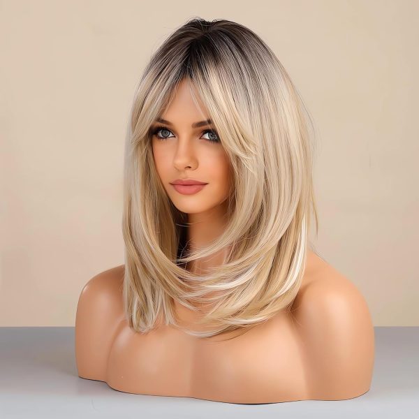Women's Layered Long Golden Wig